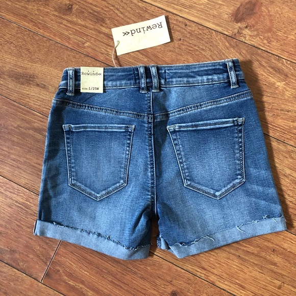 Rewind Jean Shorts - Size 1/25W - Picture 2 of 4